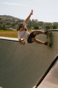 Skater on ramp