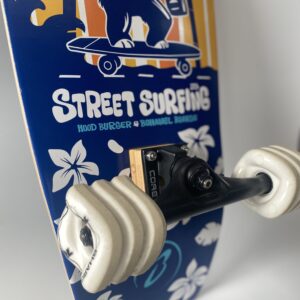 Hood Burger Street Surfing board with shark wheels