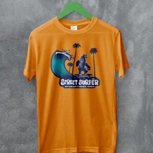 Hood Burger T-shirt orange